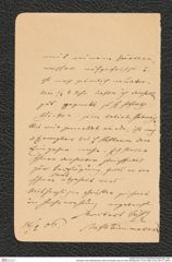Nachlass Franz Steindachner, Brief von Norbert Jöss an Franz Steindachner (14.02.1906), Inv.Nr. 261.01, Seite 2